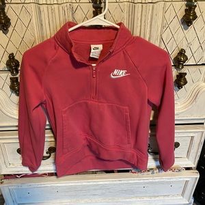 Hot pink Nike half zip girls medium